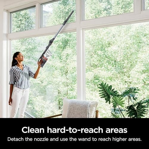 Shark Pet Pro Cordless Stick Vacuum with MultiFLEX, HEPA Filter, Lightweight, Powerful Suction, 40min Runtime, Removable Hand Vacuum, Includes Crevice Tool & Dusting Brush, UZ351H