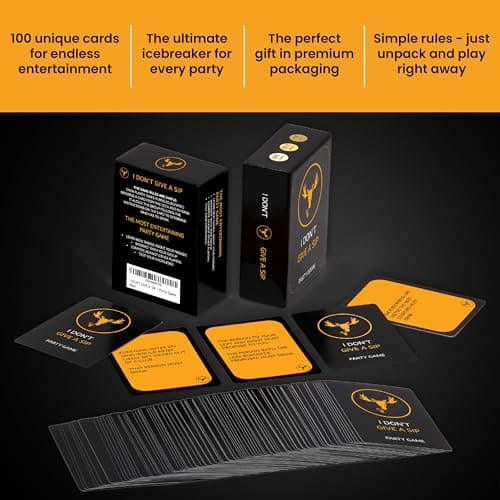 The Most Entertaining Drinking Game - Party Cards That Will Get You Drunk Or Do Things - Fun Adult Board Game Night - Bachelor Bachelorette Couple Laugh Tipsy Birthday Gift