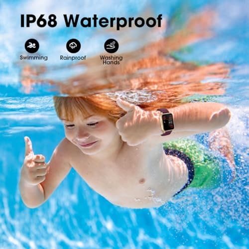 Fitness Tracker, Fitness Watch with Blood Oxygen, Heart Rate Monitor, Steps Calories Counter, Sleep Monitor, Pedometer IP68 Waterproof, Smart Watch for Android iPhones