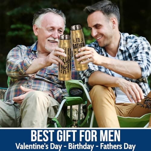 Limima Limima Hunting Gifts for Men – Funny 17oz Tumbler with Lid, I'd Rather Be Hunting Design, Unique Christmas, Xmas and Birthday Gift for Hunters, Perfect for Dad, Son, Husband, or Friends