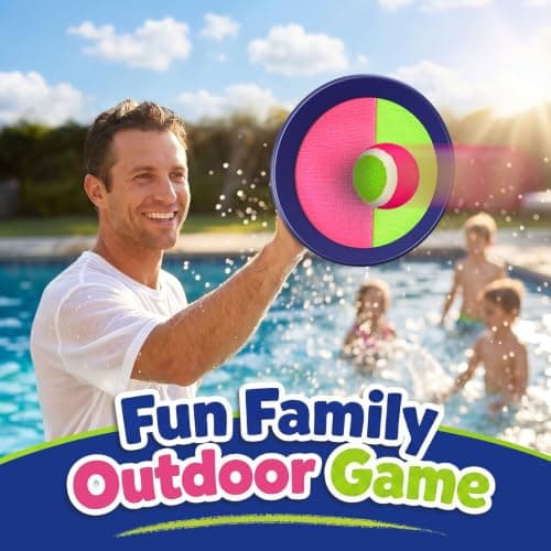 Toss and Catch Velcro Ball Set for Kids Outdoor Toys Yard Games Outside Games Beach Toys for 3 4 5 6 7 8 9 10 Year Old Boys Girls Classic Gift B0H36QJ768