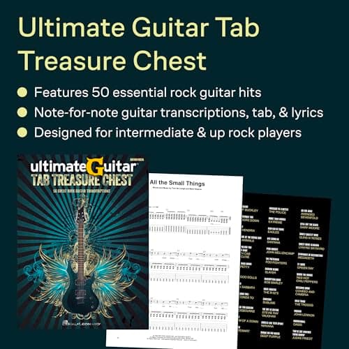 Ultimate Guitar Tab Treasure Chest | 50 Classic Rock Guitar Songs | Note for Note Transcriptions with Tablature | Learn Iconic Riffs and Solos | Hal Leonard Sheet Music for Electric Guitar Players