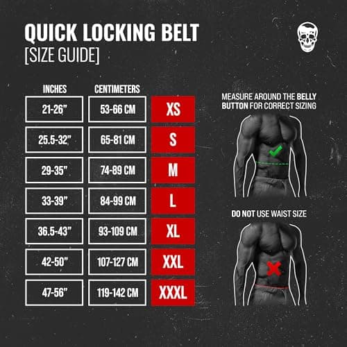 Gymreapers Quick Locking Weight Lifting Belt for Men Gym Belt for Powerlifting Deadlift Belt with 4 Inch Neoprene Metal Buckle Back Support Weightlifting Belt Women