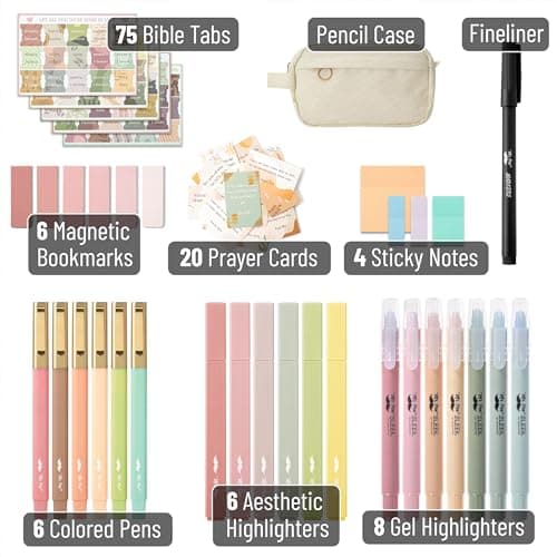 Mr. Pen- Bible Journaling Kit, Bible Study Supplies, No Bleed Bible Highlighters and Pens No Bleed
