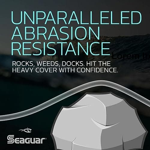 Seaguar Blue Label Fishing Leader Line for Saltwater, 100% Fluorocarbon, Clear, Multiple Sizes