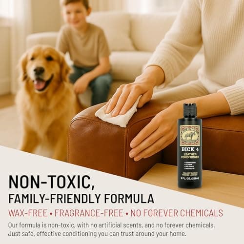 Bickmore Bick 4 Leather Conditioner 8 oz - Cleaner & Conditioner - Restore Polish & Protect All Smooth Finished Leathers