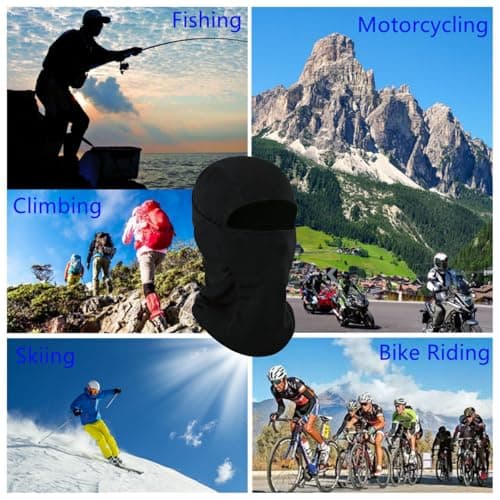 Ligart 4 Pieces Balaclava Mask Sun Protection Hood Face Cover Full Head Mask for Men and Women for Hunting Fishing Skiing