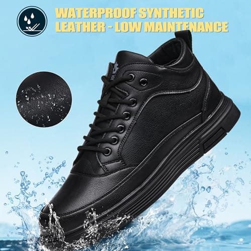 TAERDUN Slip Resistant Work Shoes for Men & Women, Waterproof Anti-Slip Kitchen Shoes, Oil & Water Resistant, Lightweight Work Shoes for Chefs, Restaurant Workers, Delivery, Crew, Drivers 03