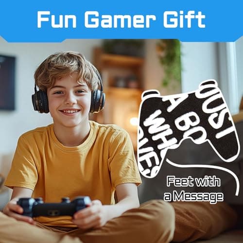 HAPPYPOP Gaming Gifts Teen Boys - Baseball Hockey Football Basketball Gaming Socks for Men