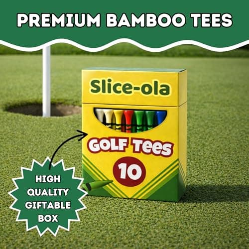 Funny Golf Tees | Golf Accessories for Men | Top Golf Gifts for Men & Unique Golf Gifts for Golfers | Premium Golf Stuff & Golf Bag Accessories | Wooden Bamboo Tees B0GHSR3QFX
