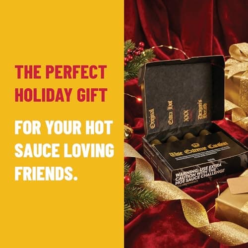 1.7 oz Mini Glass Bottles, Original, Extra Hot, XXX and Dragon's Breath, Gluten Free, All Natural, Low Sodium, Vegan, Kosher Tabañero Challenge Box, Hot Sauce Gift Set, 4-Pack B0CJYJ7KW9