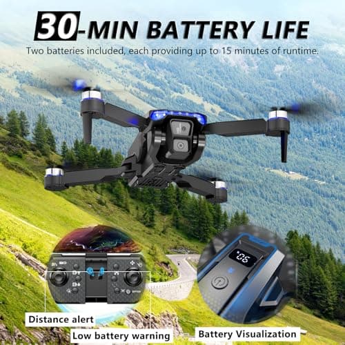 Foldable FPV Drone for Kids & Adults, Clearance! 1080P HD Camera, Carrying Case, Gesture Control Selfie, Altitude Hold, One-Key Takeoff/Landing, 3D Flips——Only $25.99