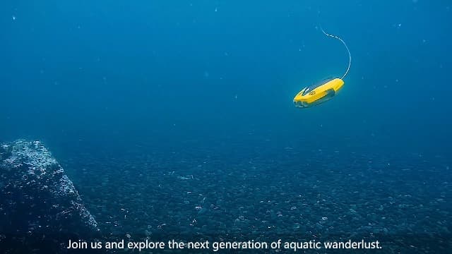 Chasing Dory Underwater Drone - Palm-Sized 1080p Full HD Underwater Drone with Camera for Real Time Viewing, APP Remote Control Purple (Yellow)