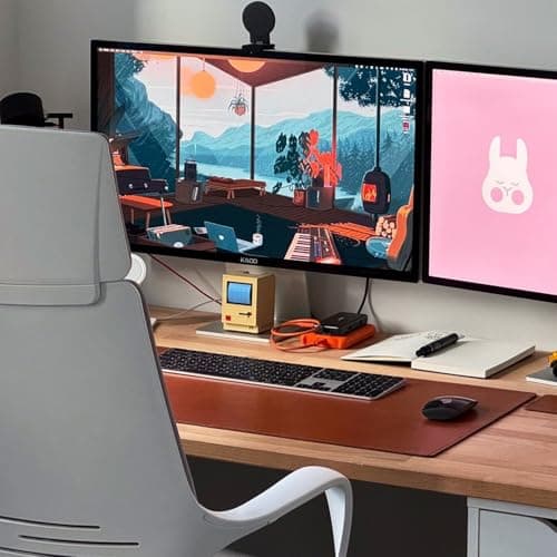 Kado Dual Monitor Setup - 2-Pack 24" 1920x1080 Computer Monitor 75Hz VESA Mount HDMI Office Gaming Hybrid Multitasking Daytrading Built-in Speakers
