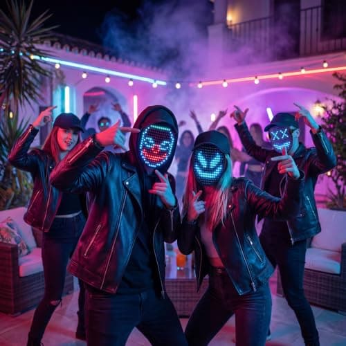Gift for Halloween Digital Mask Birthday Christmas Rave Party,Cool Toy for Kids Adults,50 Changing Face Patterns,Rechargeable MEGOO Led Light up Mask with Gesture Sensing, Halloween Gifts for Teen Boys B09Y9DT9W7