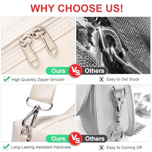 NOL Natural Organic Lifestyle Insulated Lunch Bags for Women Cooler Bag Lightweight Nylon Waterproof Lunch Box For Work（Medium, Cream