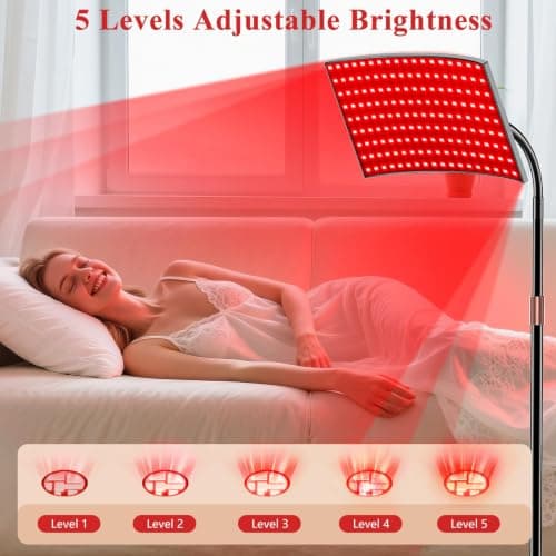 Red Light Therapy for Body Face Infrared Light Therapy for Body with 660nm & 850nm Near Infrared LED Red Light Therapy Panel at Home Protective Glasses for Home Use, Gift for Women Girl B0FH6FN9ZL