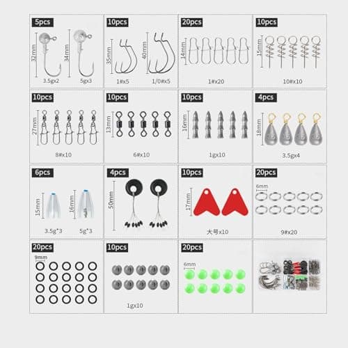 Fishing Pole Combo,2PCS 6.89ft Carbon Fiber Fishing Rods,Spinning Reels 170Pcs Worm Lure Kit Texas-Rigs-for-Bass Carrier Bag for Travel Freshwater