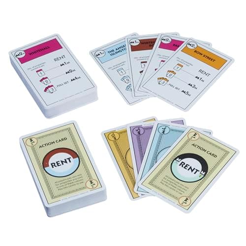 Monopoly Deal Card Game | Quick-Playing Card Game | Fun Games for Families and Kids | Ages 8 and Up | 2 to 5 Players | 15 Mins. | Travel Games