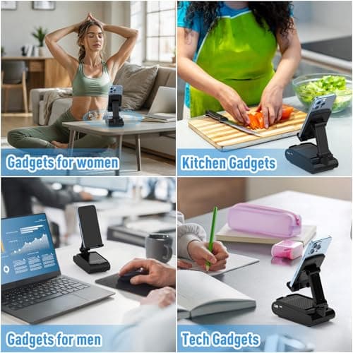 Gifts for Men, Cell Phone Stand with Wireless Bluetooth Speaker, Birthday Gifts for Mens Dad Boyfriend, Cool Gadgets for Men, Anniversary Ideas Gift, Compatible with iPhone/iPad/Samsung Galaxy