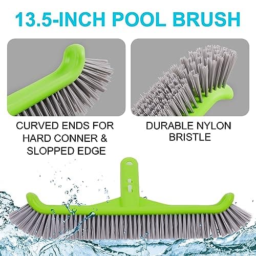 Sepetrel Deluxe Swimming Pool Cleaning Kit with Spa Jet Vacuum Cleaner,Brush, Semi-deep Skimmer Net & Adjustable 57.5-inch Pole,Ideal for Cleaning Above Ground,Inflatable Pools