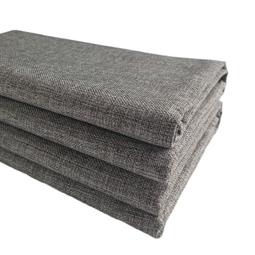TinaKim Thick Chair Upholstery Fabric, Faux Linen Type Cloth Material, for Sofa Couch DIY (flaxen 14, 2 Yard (57x 72 inch))