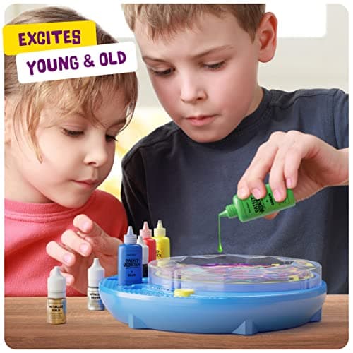 Dan&Darci Paint Spin Art Machine Kit for Kids - Arts & Crafts for Boys & Girls Ages - Art Craft Set Gifts for 6-9 Year Old Boy, Girl - Painting Spinner Toys - Birthday Gift Ideas for Ages 6-12 Years