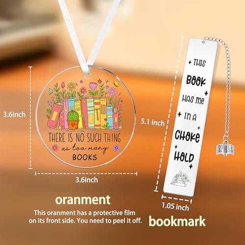 Book Lovers Gifts for Women, Accessories Bookish Gifts for Book Lovers Reading Readers Set of 8