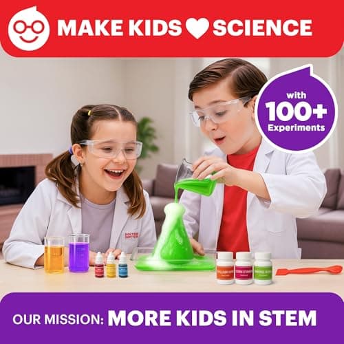 Doctor Jupiter My First Science Kit for Kids Ages 4-5-6-7-8 | Christmas, Birthday Gift Ideas for 4+ Year Old Boys & Girls | Toy Stem Kit with 100+ Experiments | Learning & Educational Projects