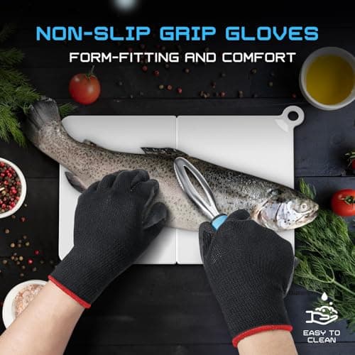 Fillet Knife Kit Combo, Fishing Knives and Honing Rod, Ultra-Sharp G4116 German Stainless Steel, Non-Slip Handle, Durable Storage Bag, Fishing Gifts for Men