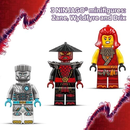 LEGO NINJAGO Zane's Battle Suit Mech Ninja Toy - Building Toy for Pretend Play for Kids, Boys and Girls, Ages 6+ - with 3 Minifigures - Gift Idea for Birthdays - 71827 B0DJ17CR8W