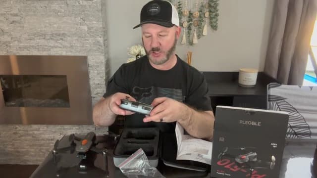 PLEGBLE Drones with Camera for Adults 4K, FPV Beginner Drone with One Key Take Off/Landing, Emergency Stop, Brushless Motor, 2 Batteries 30 Mins Flight Time, Under 249g, Toys Gifts for Teen Boys Kids