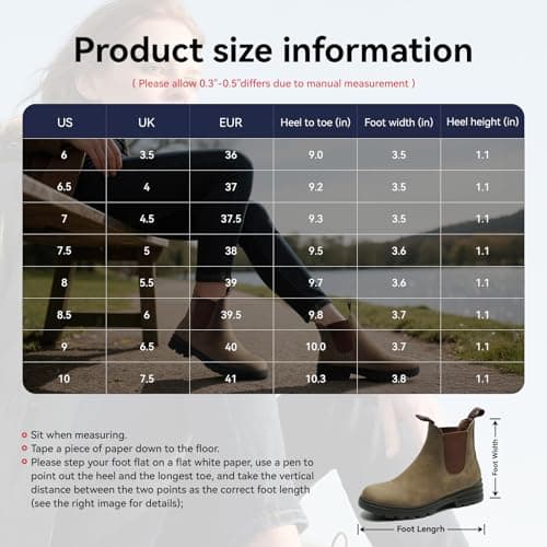 Cestfini Outdoor Chelsea Hiking Boots For Women