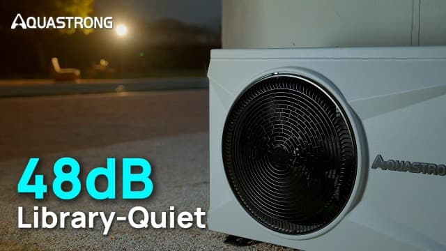 AQUASTRONG Inverter Swimming Pool Heat Pump,Pool Heater for Above Ground and Inground Pool Heating and Cooling Pool Heater, Smart WiFi Control Pools Up to, 9000 Gallons