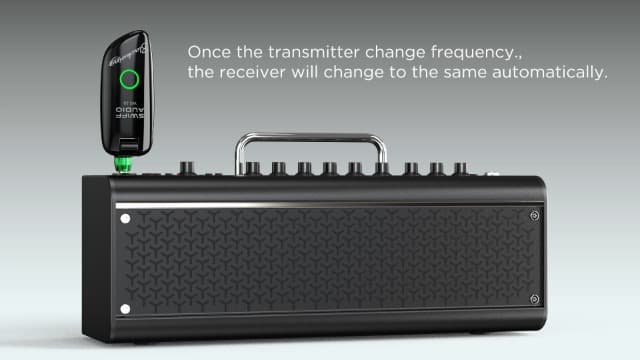 SWIFF Wireless Guitar System Rechargeable Wireless Guitar Transmitter Receiver Support Multi Channels and Long Battery Life for Electric Musical Instruments