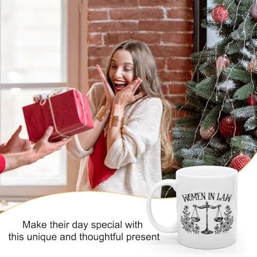 XQLZY Women In Law Mug, Funny Lawyers Coffee Cup, Birthday Gifts for Attorney Future Lawyer Assistant, Graduation Gifts for Law Sshool Student, New Job Present for Colleagues Friends Sister B0F1BJ9YK9