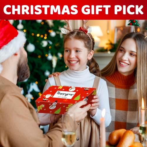 HAPPYPOP Christmas Socks for Kids Adult - Xmas Socks Stocking Stuffers for Boys Girls