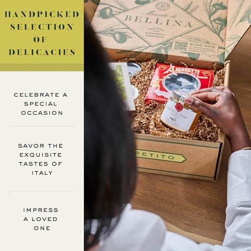 Bellina Gluten-Free Vegan Gift Basket - Italian Organic GF Pasta Gift Basket With Sun Dried Tomatoes, Basil Pesto, & Tomato Sauce - Vegetarian Gourmet Pasta for Foodies, Holidays - Imported from Italy