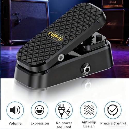 Expression/Volume Guitar Effect Pedal VP-01, Universal Expression Pedal 2 in 1 for Keyboards, MIDI Keyboards/Controllers and Supported Guitar Effects Pedals