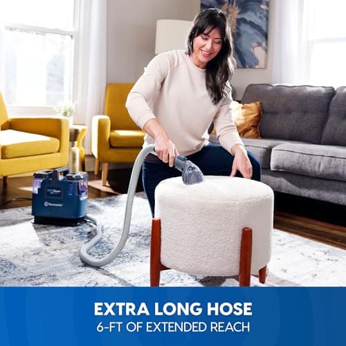 Vacmaster SCB301 400 Series Portable Carpet & Upholstery Spot Cleaner Machine, 15Kpa Power Suction with Versatile Tools for Pets, Area Rugs and Couches