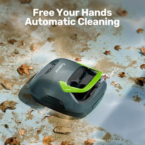 Cordless Robotic Pool Cleaner, 90 Min Runtime Pool Vacuum, Self-Parking, 7.5 lbs Lightweight, Ideal for Above Ground Pools up to 860 sq.ft