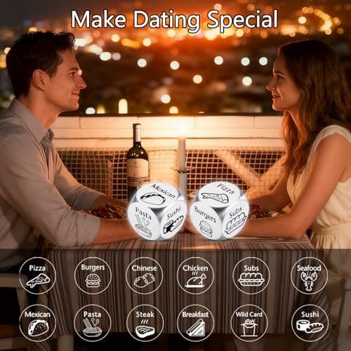 Christmas Stocking Stuffers for Women Men,Santa Gift Exchange Dice White Elephant Gag Gift for Son, for Boyfriend Girlfriend Valentines Day Birthday Gifts for Him Her Couples Gift