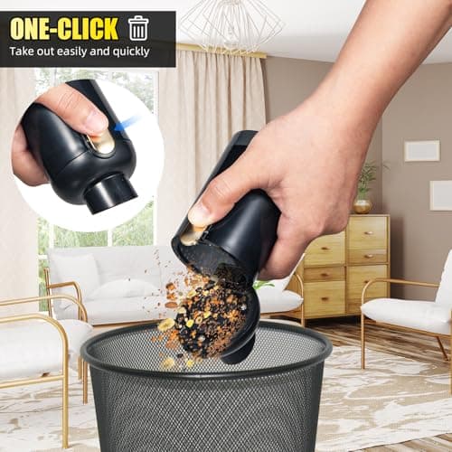 ZLieatmp Bug Vacuum Catcher,12000Pa Handheld Car Vacuum Cleaner,Suction/Blow/Charge/Extract/4-In-1 Portable Cordless Vacuum Cleaner,30-Minute Run Time Suitable for Home,Indoor and Outdoor Cleaning