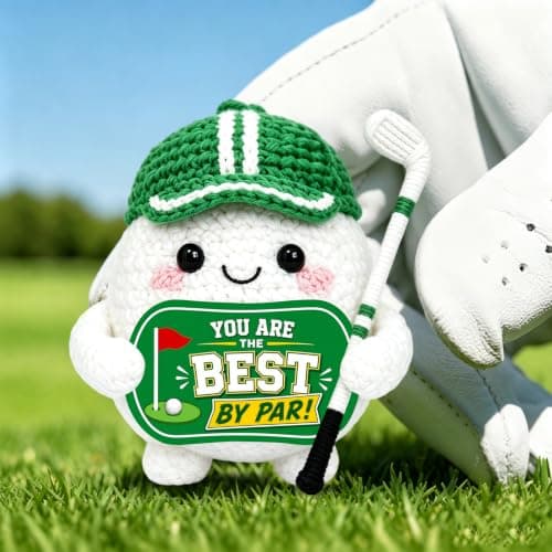 Unique Golfing Gifts for Male Boss Dad Teen Boys Gag Golf Accessories Birthday Christmas Positive Crochet Golf Decor Funny Golf Gifts for Men Women Him Bosses Day Golf Ball Gifts for Golfers B0H4Z7QN2X