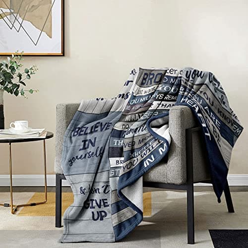 Yamco Big Brother Gift - Gifts for Brothers 60" x 50" Blanket - Funny Brother Gifts from Sister for Birthday - Cool Birthday Gifts for Older Brothers - Bro Christmas Graduation Gift Ideas