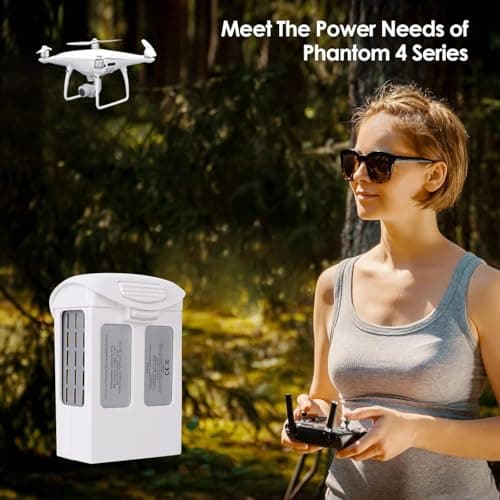 Phantom 4 Battery, 5870mAh 15.2V Intelligent Flight Drone Replacement Battery for DJI Phantom 4/4 Advanced/4 Pro/4 Pro V2.0/4 RTK