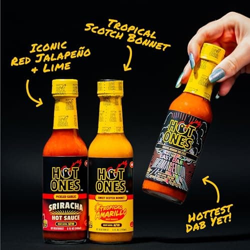 Hot Ones Hot Sauce Challenge - Season 30 - Hot Sauces Gift Sets - Variety Pack - Made with Natural Ingredients - Unique Small Batch Sampler Gift Set - 5 fl oz Bottles (10-Pack) B0GVVYMJKM