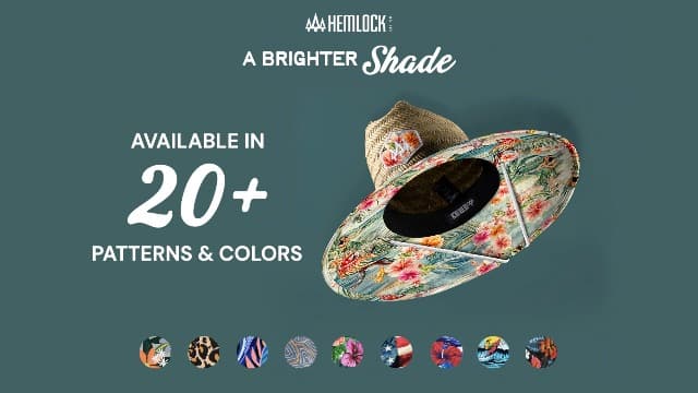 Hemlock Hat Co. Straw Visor for Women | Packable Beach Visor & Sun Visor | Sun Protection | One Size | Hemlock