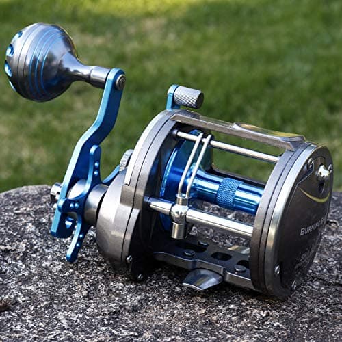 Sougayilang Line Counter Trolling Reel Conventional Level Wind Fishing Reel
