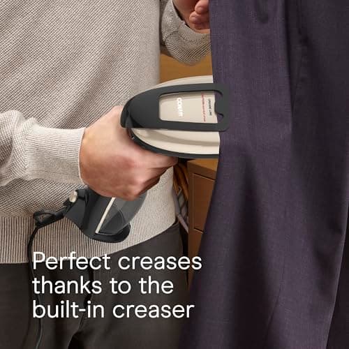 Conair Handheld Garment Steamer for Clothes, Turbo ExtremeSteam 1875W Fabric Steamer, Portable Handheld Design, Strong Penetrating Steam, Amazon Exclusive, Black